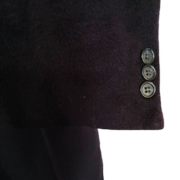 MARK BERMAN & SONS 100% Cashmere Navy Blue Full Length Men’s Winter Coat Jacket - Picture 6 of 14